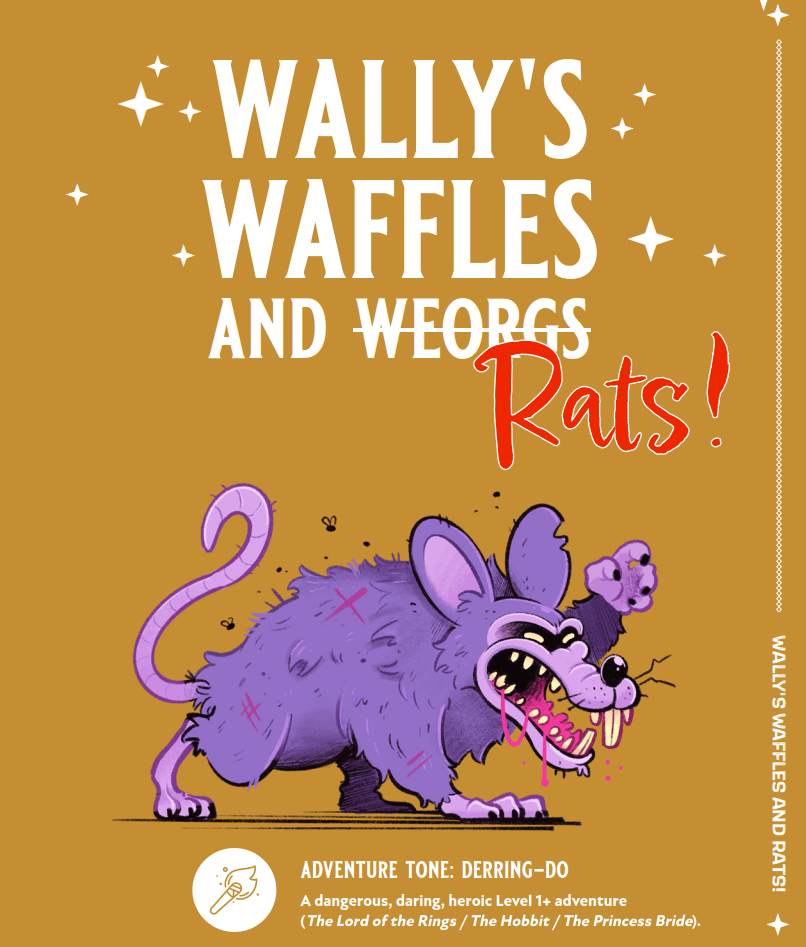 Wally's Waffles and Rats! cover art by Ben Costa & James Parks